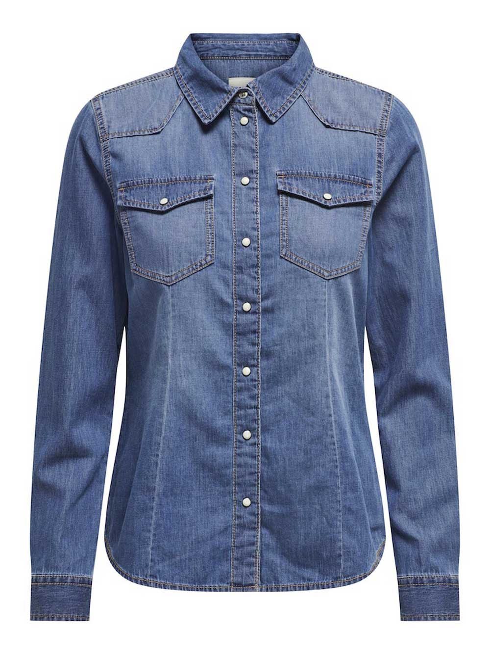 ONLY Alexa camicia di jeans donna medium blue 15315185