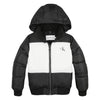 Giubbotto bambino bicolore cappuccio
