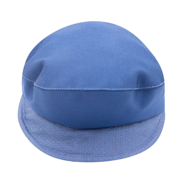 Blue baby baptismal cap