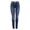 Women's skinny fit jeans with rips