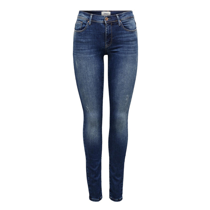 Women's skinny fit jeans with rips
