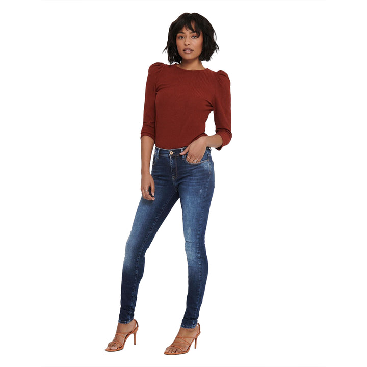 Women's skinny fit jeans with rips