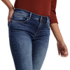 Women's skinny fit jeans with rips