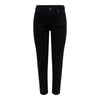 Jeans donna nero taglio dritto