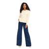 Jeans donna 5 tasche gamba larga