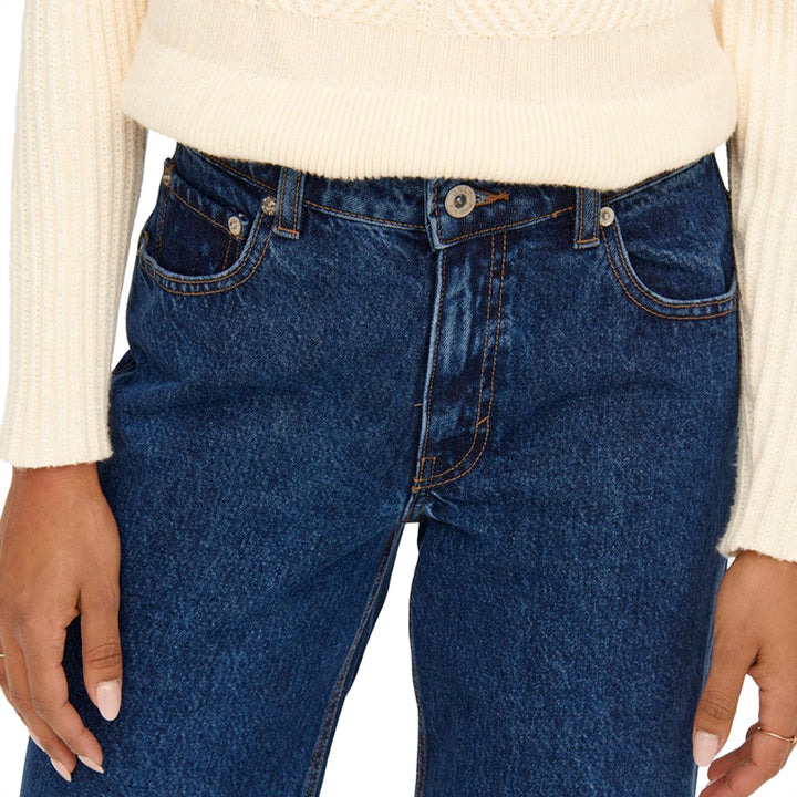 Jeans donna 5 tasche gamba larga