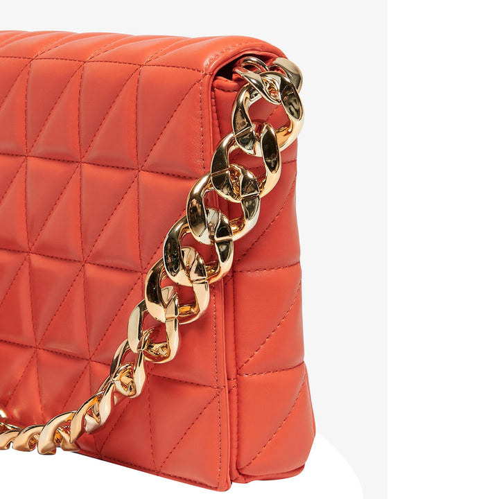 Borsa a mano arancio texture