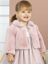 Abel &amp; Lula pink fur baby coat