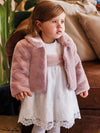 Abel &amp; Lula pink fur baby coat