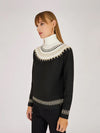 Artigli pullover donna collo alto jaquard