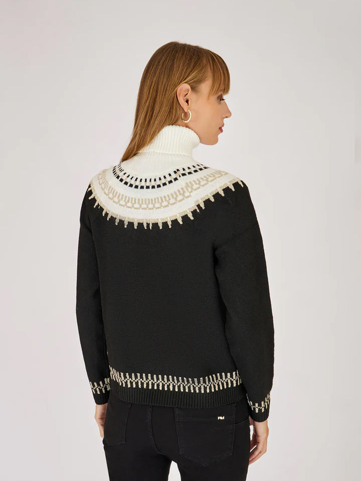 Artigli pullover donna collo alto jaquard