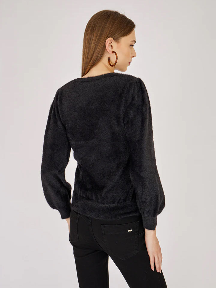 Artigli pullover pelosetto da donna nero