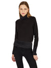 Artigli pullover da donna nero costine