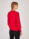 Artigli pullover girocollo da donna rosso