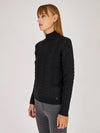Artigli pullover intrecciato collo alto nero