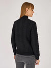 Artigli pullover intrecciato collo alto nero
