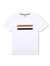 Boss white child logo t-shirt