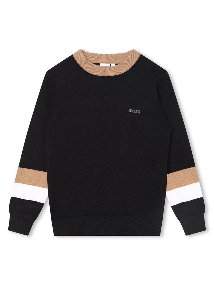 Boss kids crew neck pullover