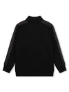 Boss full zip sweatshirt for kids black