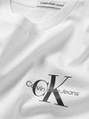 Chest monogram white t-shirt for boys