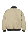 Black beige reversible bomber jacket for kids
