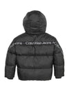 Calvin Klein piumino bambino nero con cappuccio