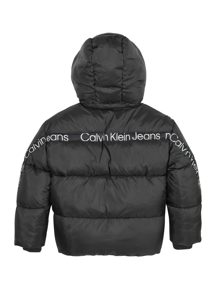 Calvin Klein piumino bambino nero con cappuccio