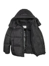 Calvin Klein piumino bambino nero con cappuccio