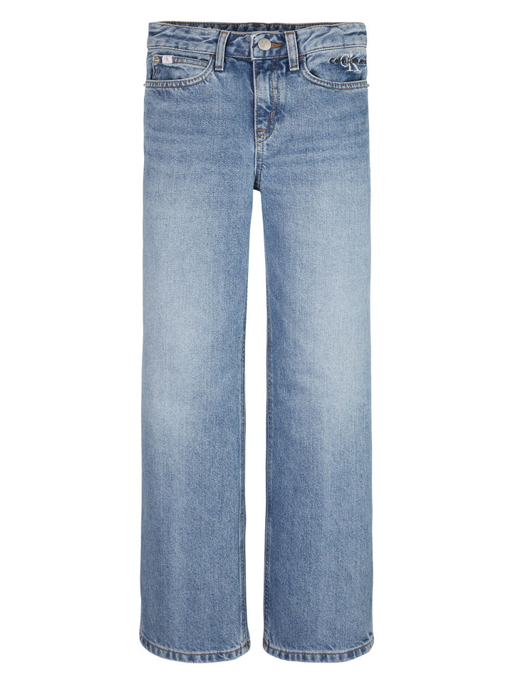 Wide leg girls jeans