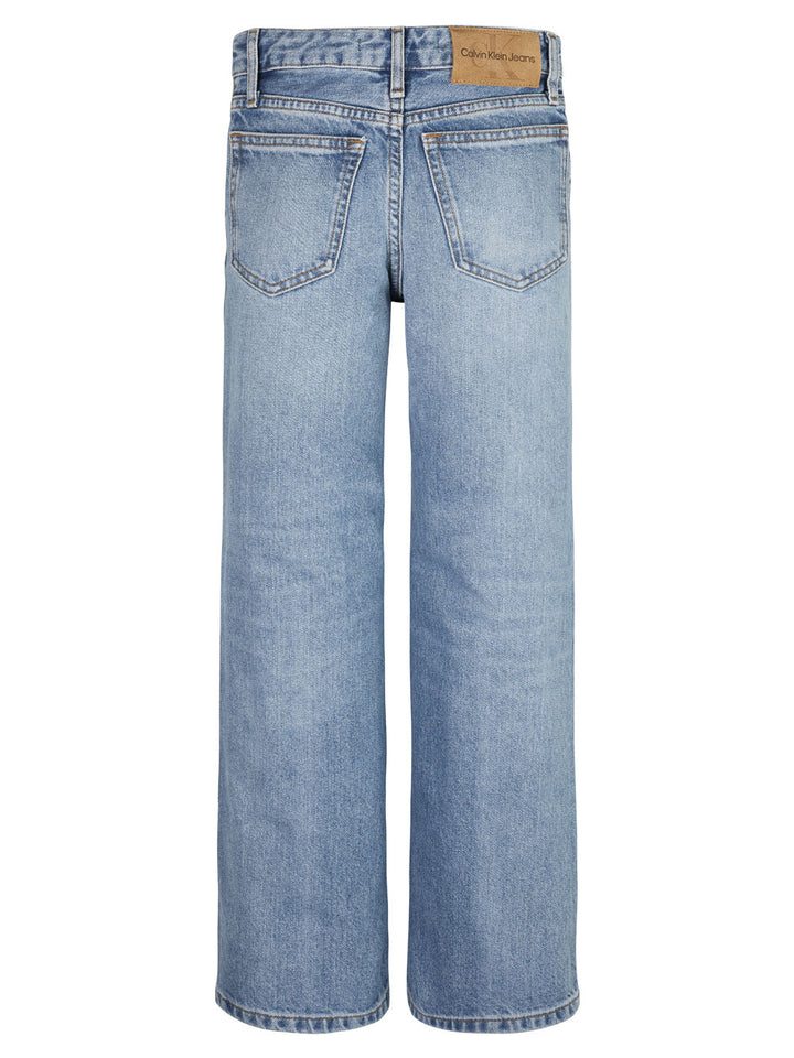 Wide leg girls jeans