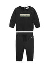 Calvin Klein Jeans tuta neonati hero logo nero