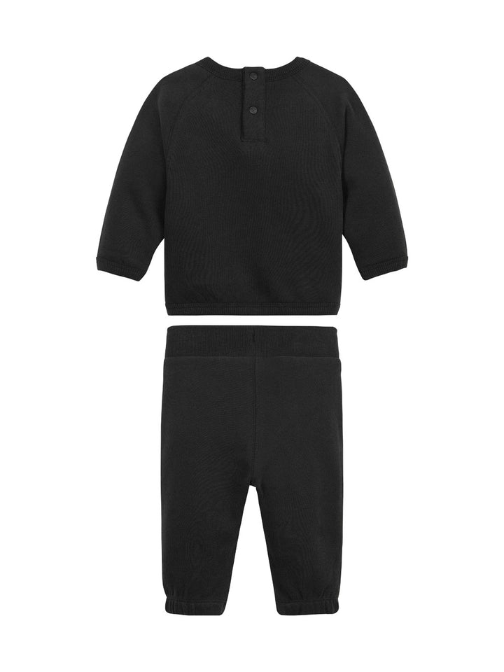Calvin Klein Jeans tuta neonati hero logo nero