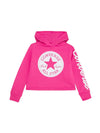 Converse felpa crop patch fuxia bambina