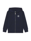 Converse full zip blue kids sweatshirt
