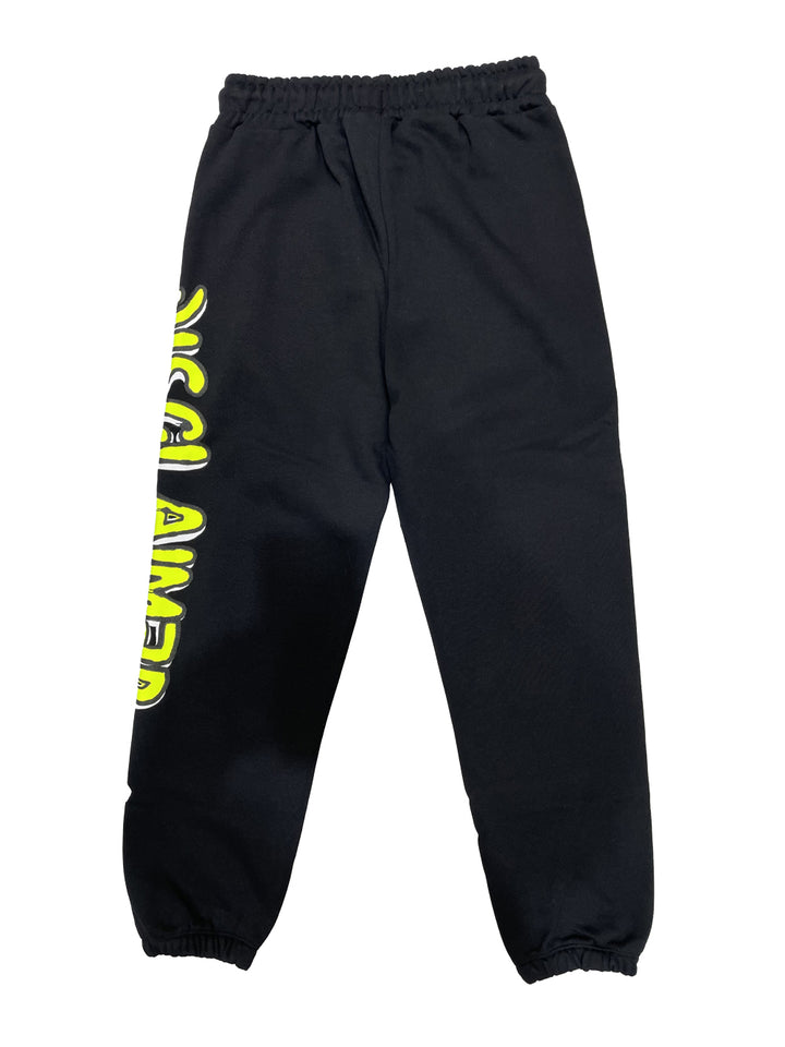 Disclaimer kids green logo sweatpants