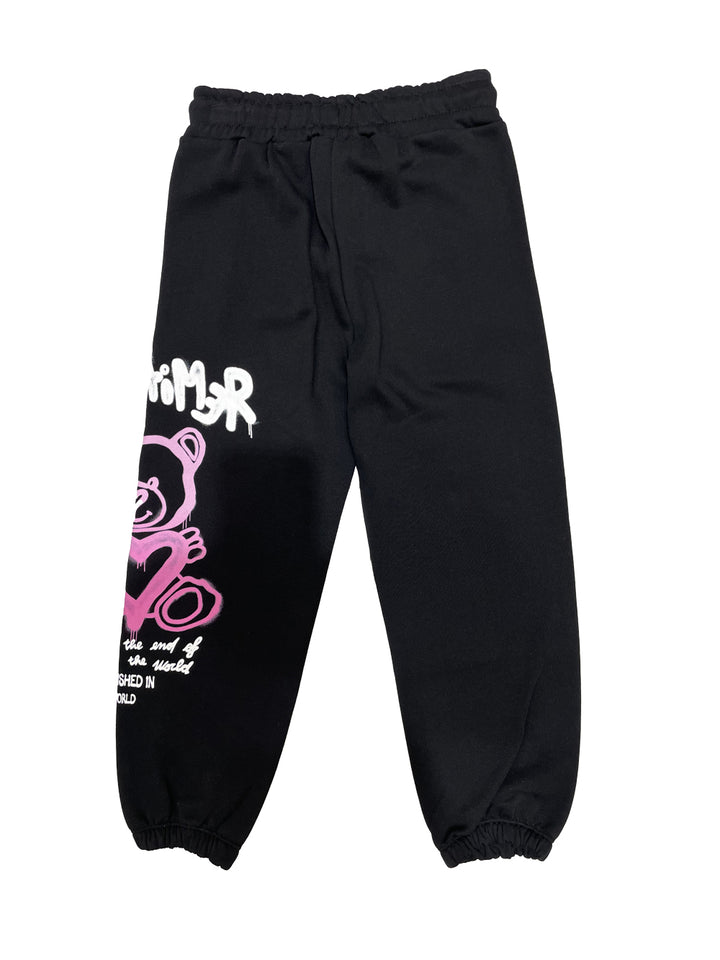 Disclaimer kids pantalone in felpa ragazza orsetto