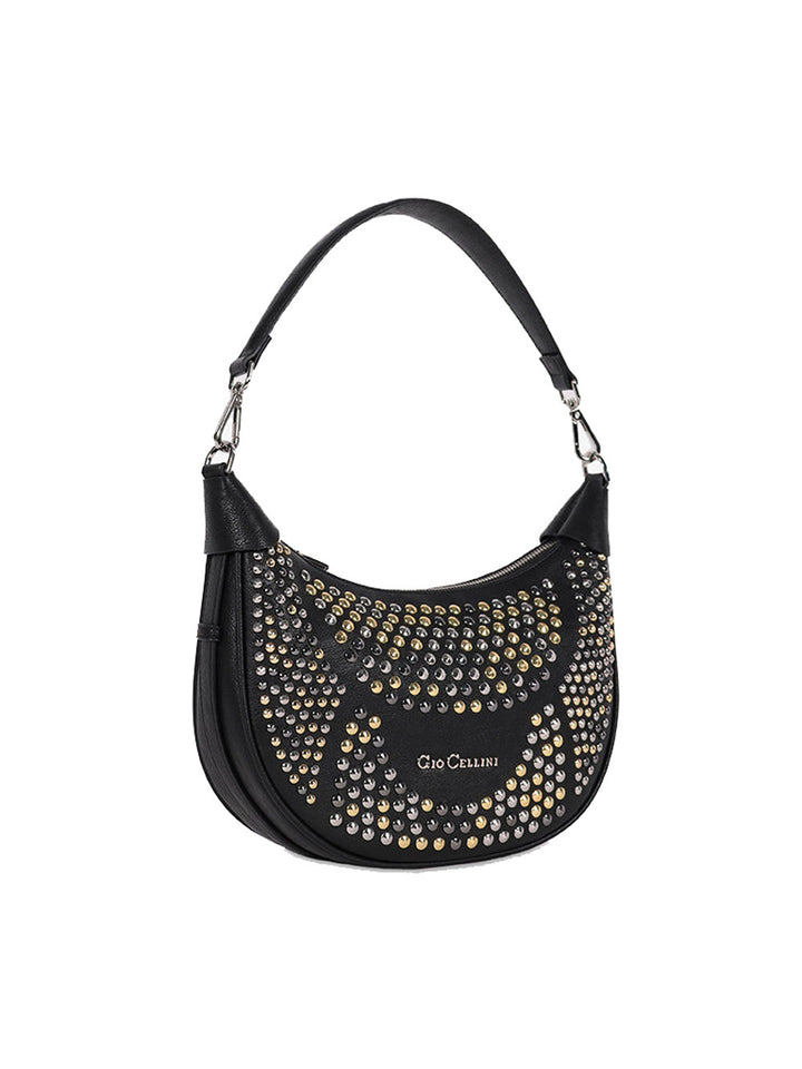 Gio Cellini borsa donna Julia media all studs nero