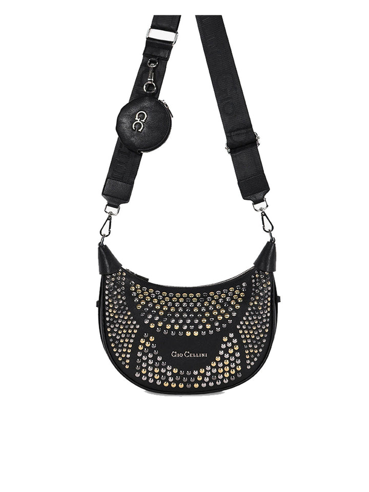 Gio Cellini borsa donna Julia media all studs nero