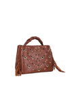 Gio Cellini Crystal borsa donna marrone frange