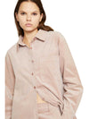 Glamorous camicia velluto donna blush cord