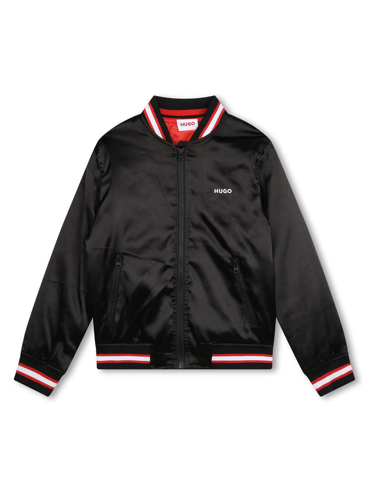 Hugo giubbotto bomber bambino nero