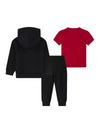 Jordan essential box set tuta con t-shirt bambino black