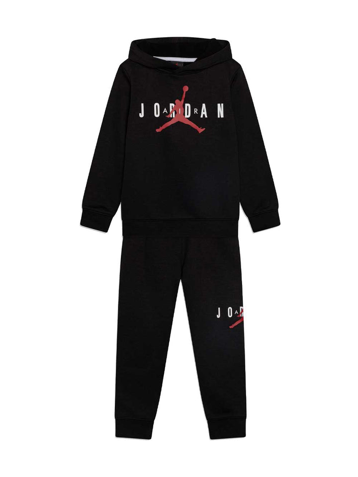 Jordan set tuta bambino sostenibile nero