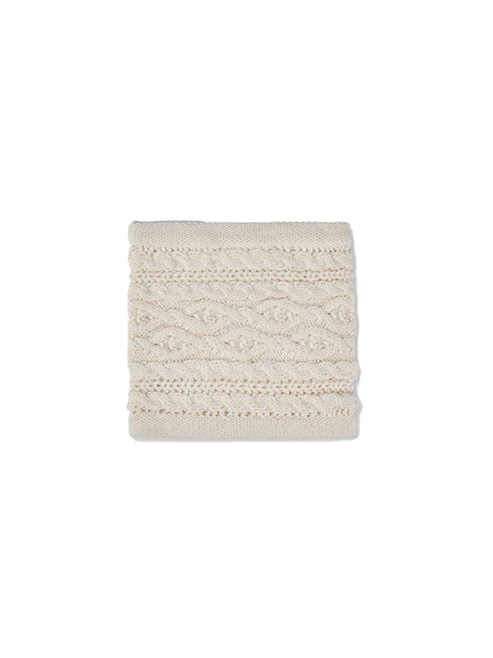 Mayoral collo sciarpa tricot bambina panna
