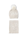 Mayoral complete set for girls scarf hat pom pom