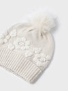 Mayoral complete set for girls scarf hat pom pom