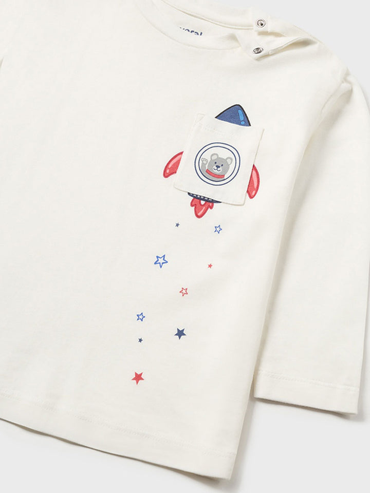 Mayoral t-shirt bimbo stampa razzo