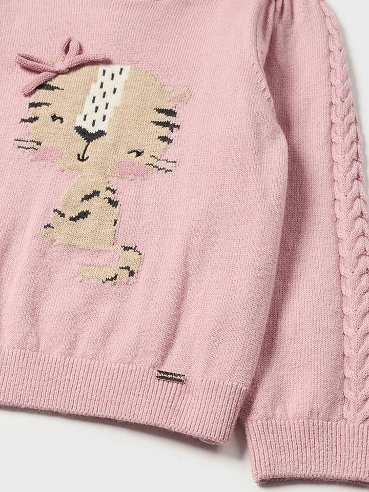 Mayoral pullover bimba jaquard stampato