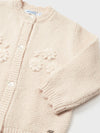 Mayoral baby jacket beige embroidery