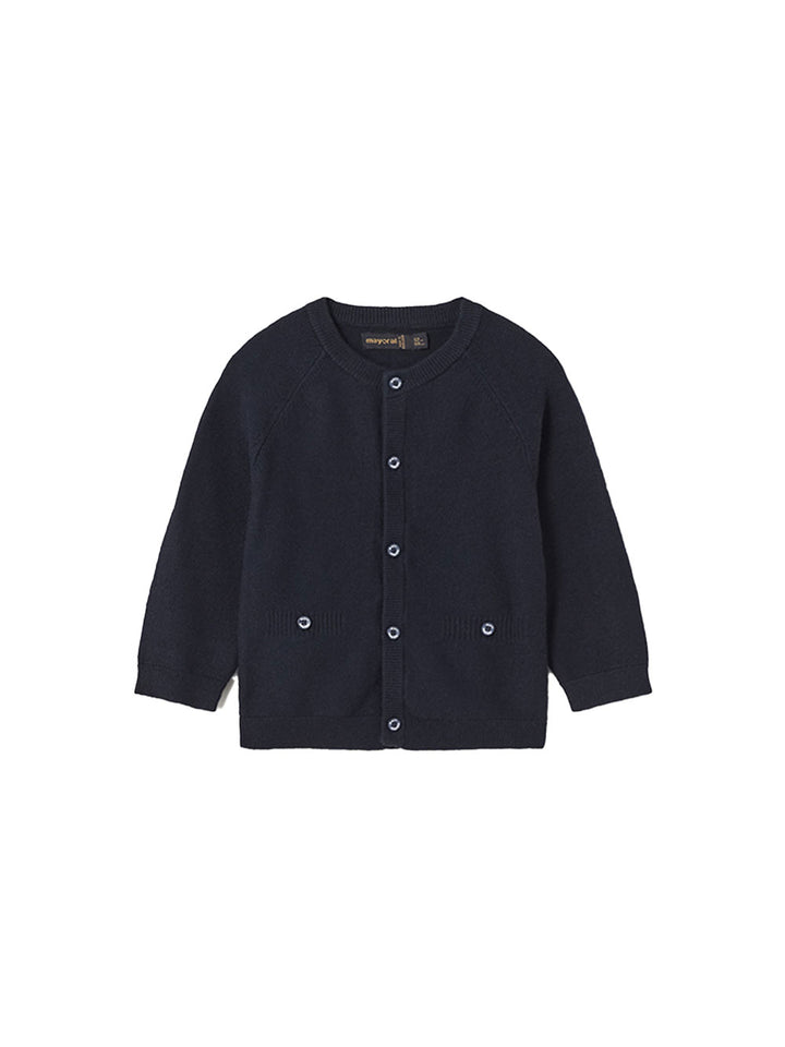 Mayoral cardigan bimbo elegante tricot blu